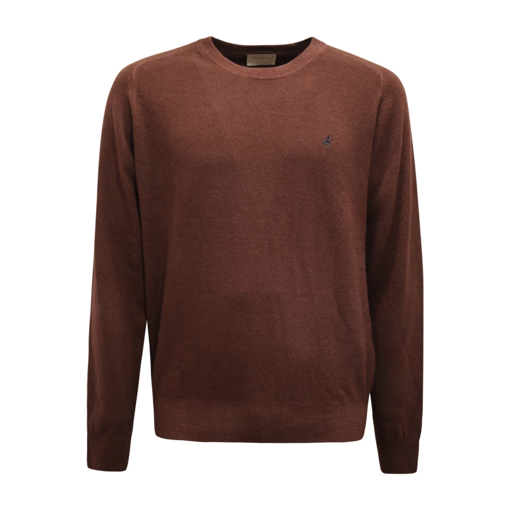 Brooksfield - Jersey De Lana Hecho En Italia - Knitwear - Hombre - Marrón - S