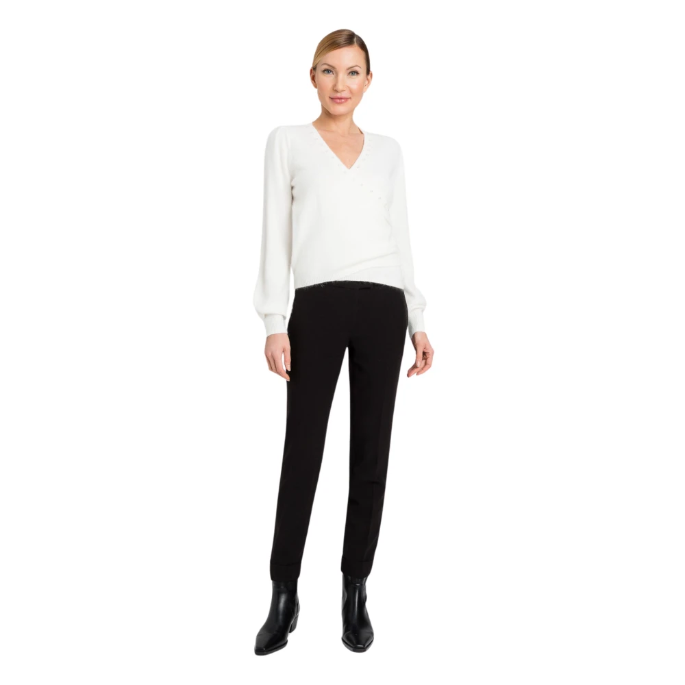 Twinset Zwarte Broek voor Vrouwen Black Dames