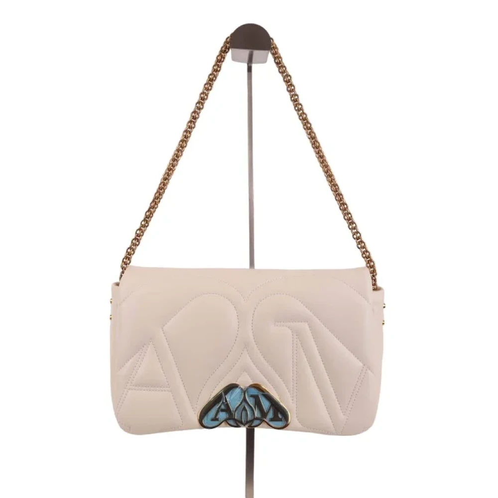Alexander McQueen Pre-owned Leather handbags Beige Dames