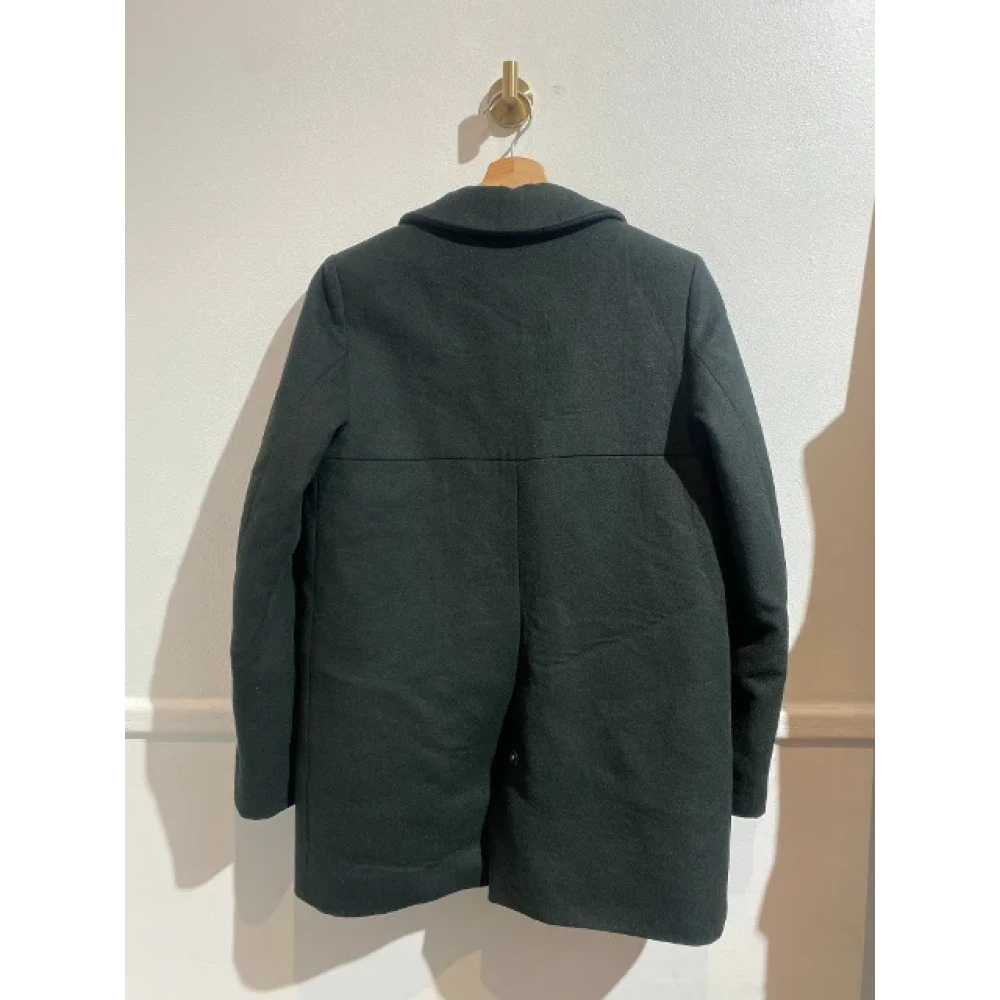 Chloé Pre-owned Wool outerwear Green Dames