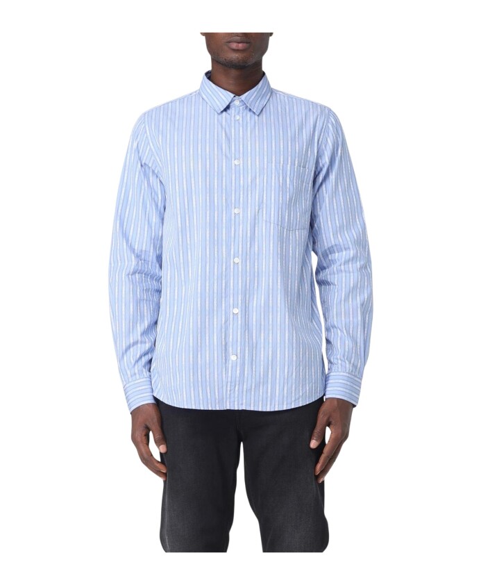 chemise-rayee-en-coton-bleu