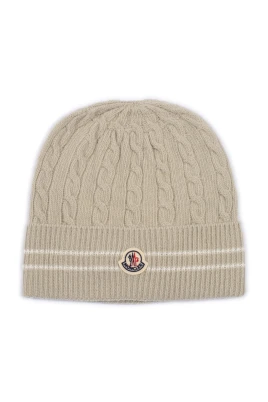 Stripe-Trimmed Wool Beanie
