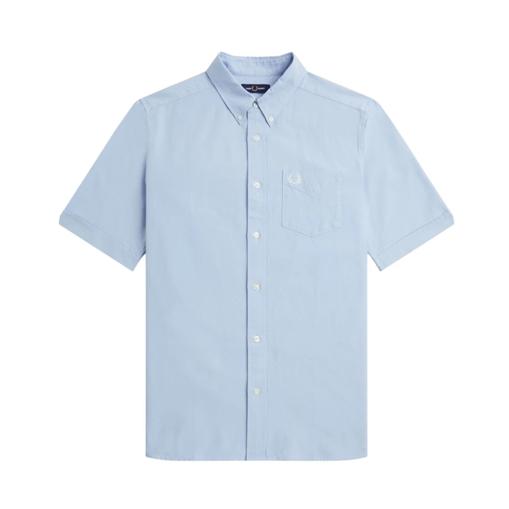 Fred Perry Shirts Blue Heren