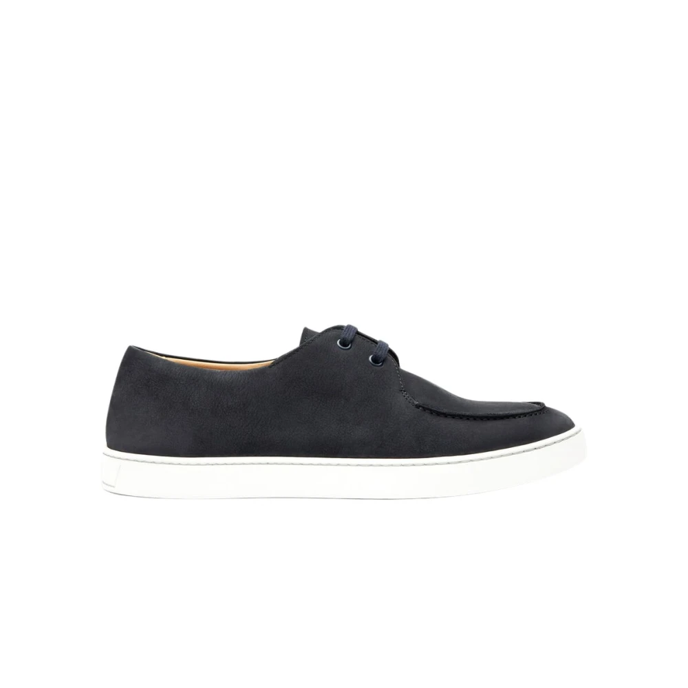 Scarosso Uomo Blu Scarpe Stringate In Pelle Nabuk