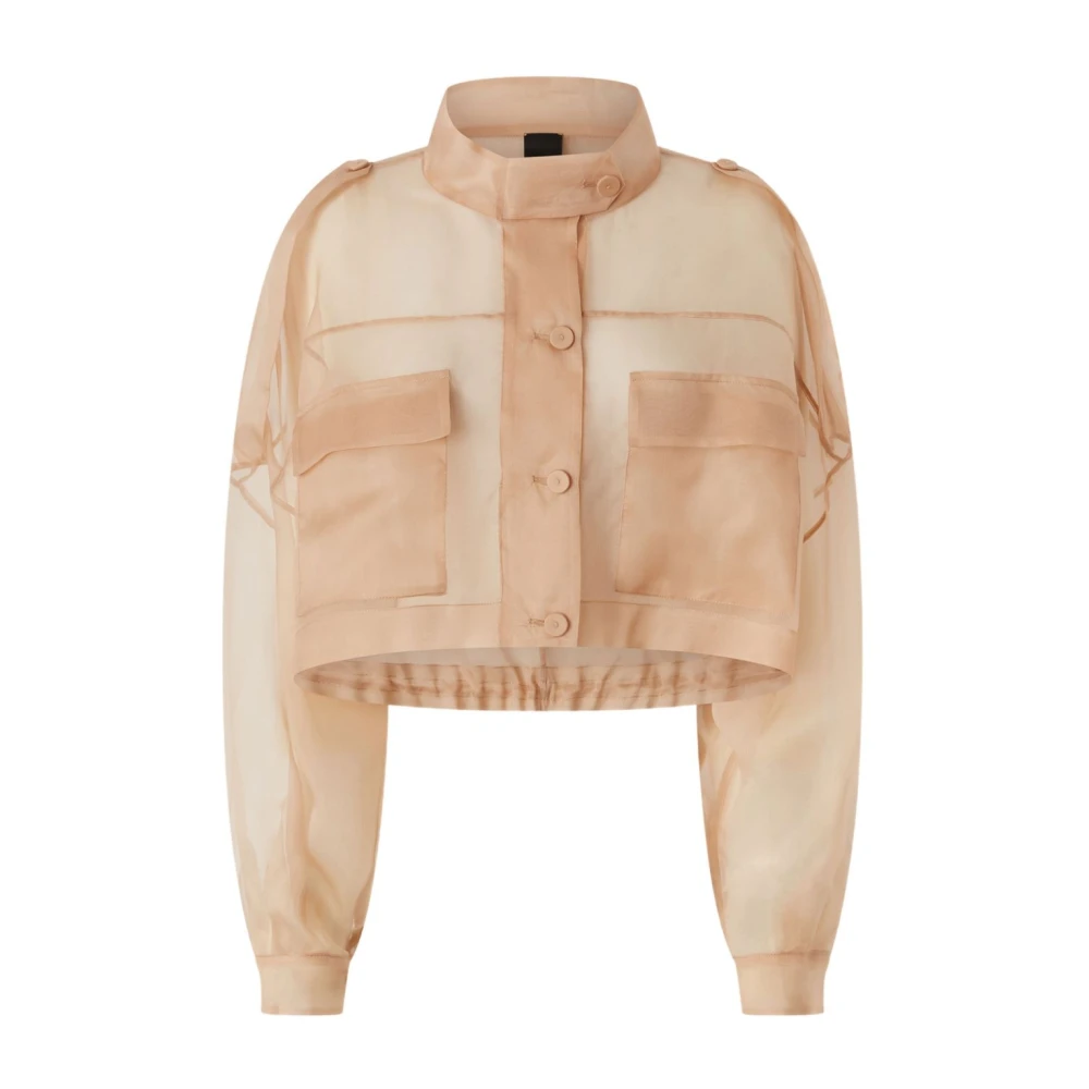 pinko Zijden Rosa Buitenkleding Jas Pink Dames