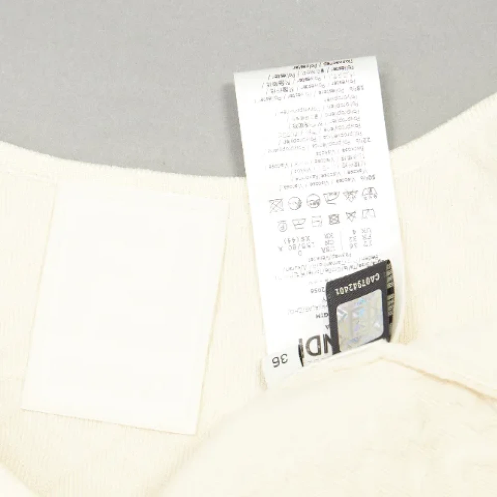 Fendi Vintage Pre-owned Fabric tops Beige Dames