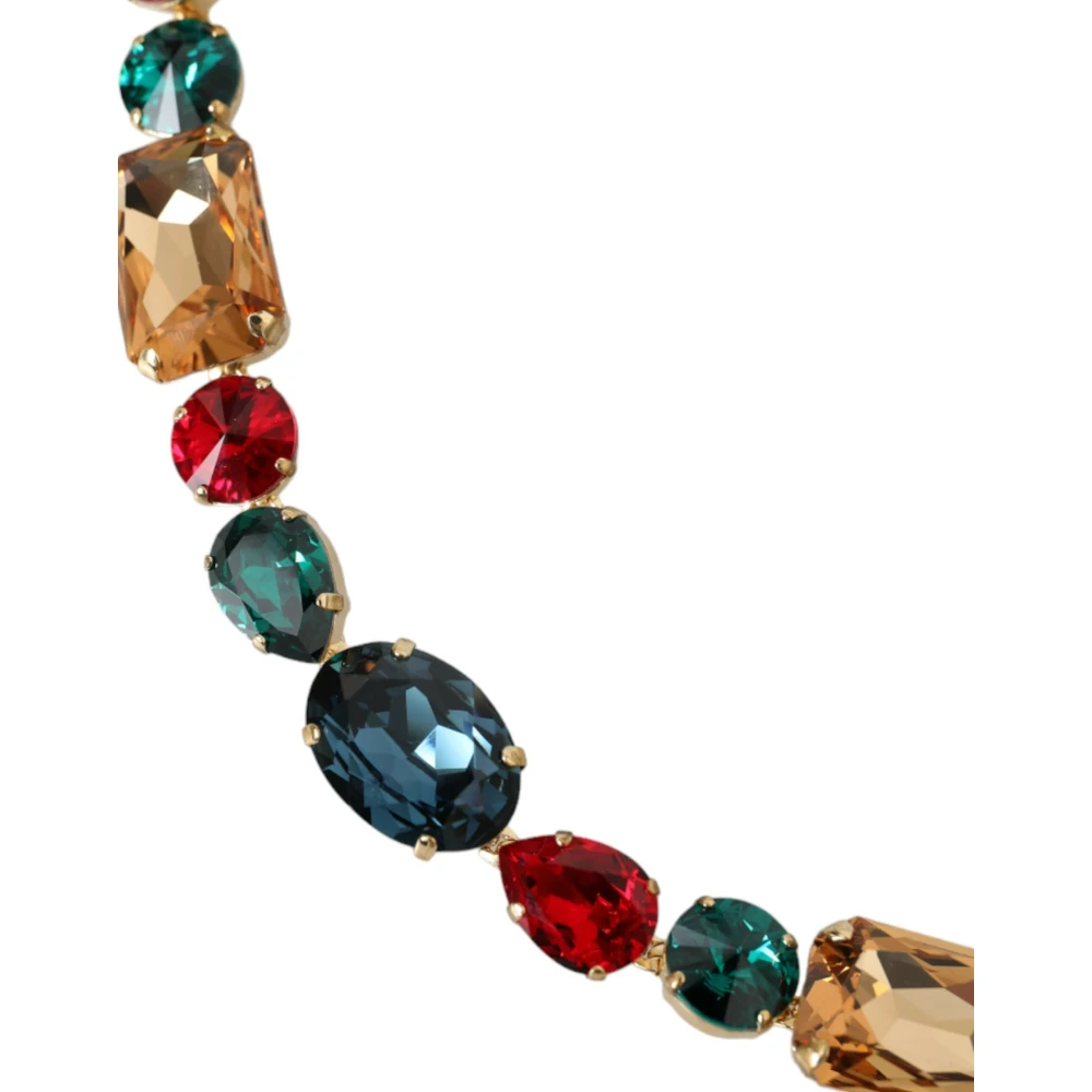 Dolce & Gabbana Kristallen Ketting Taille Riem Blue Dames