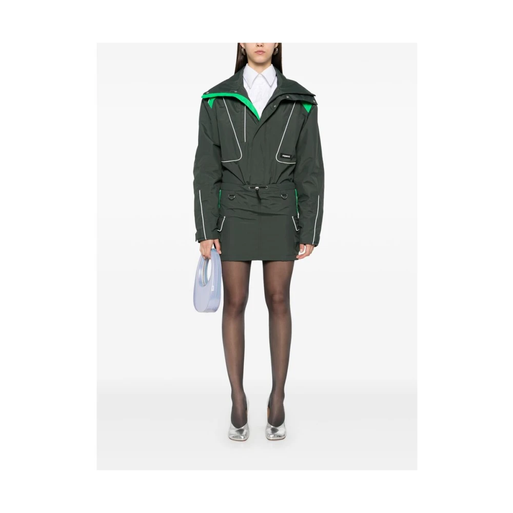 Coperni Groene Cargo Rok met Koordtaille Green Dames