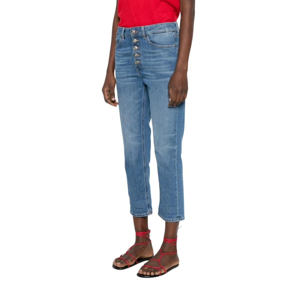 Dondup Women's Blue Cropped Jeans