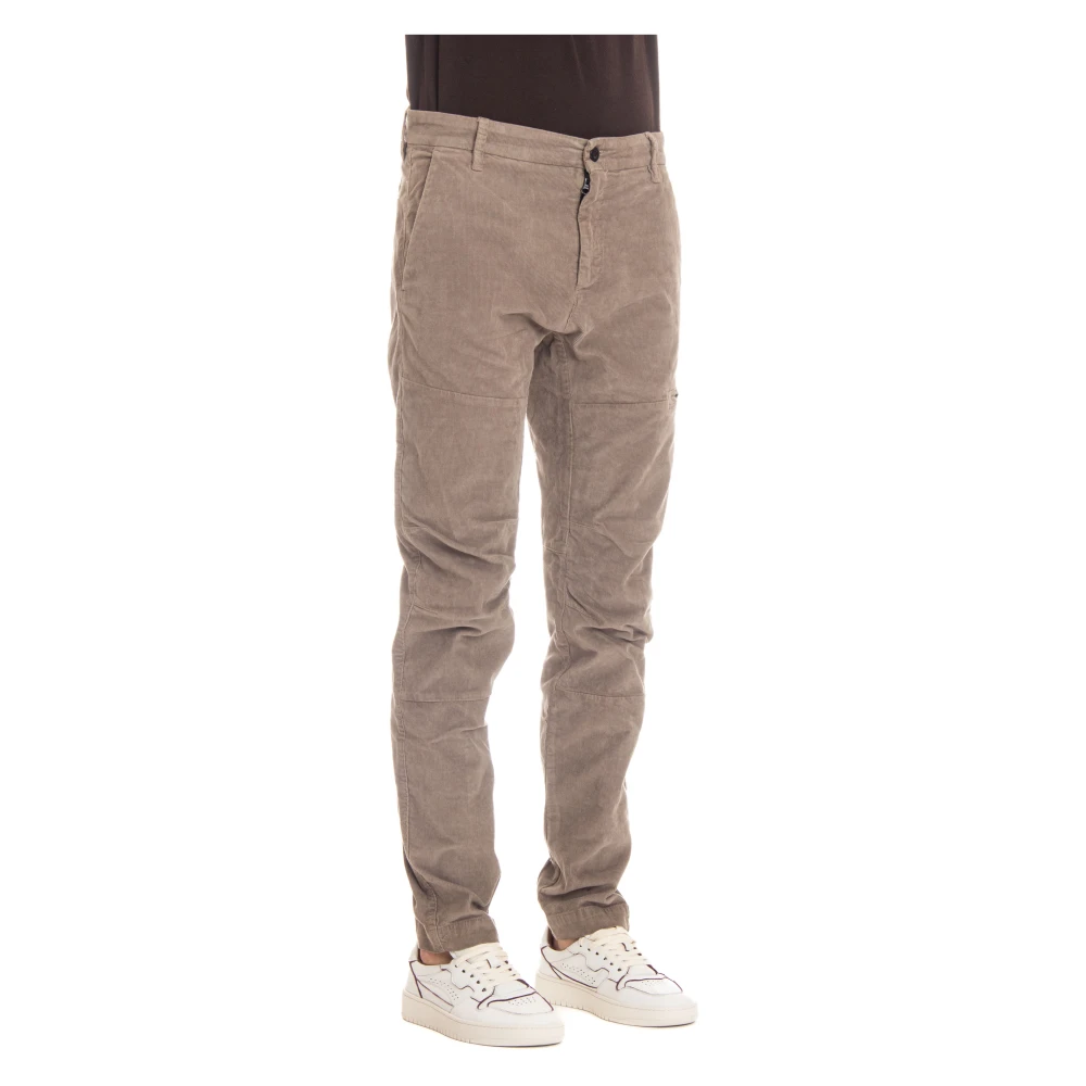 C.P. Company Grijze Corduroy Broek met Ergonomische Pasvorm Beige Heren
