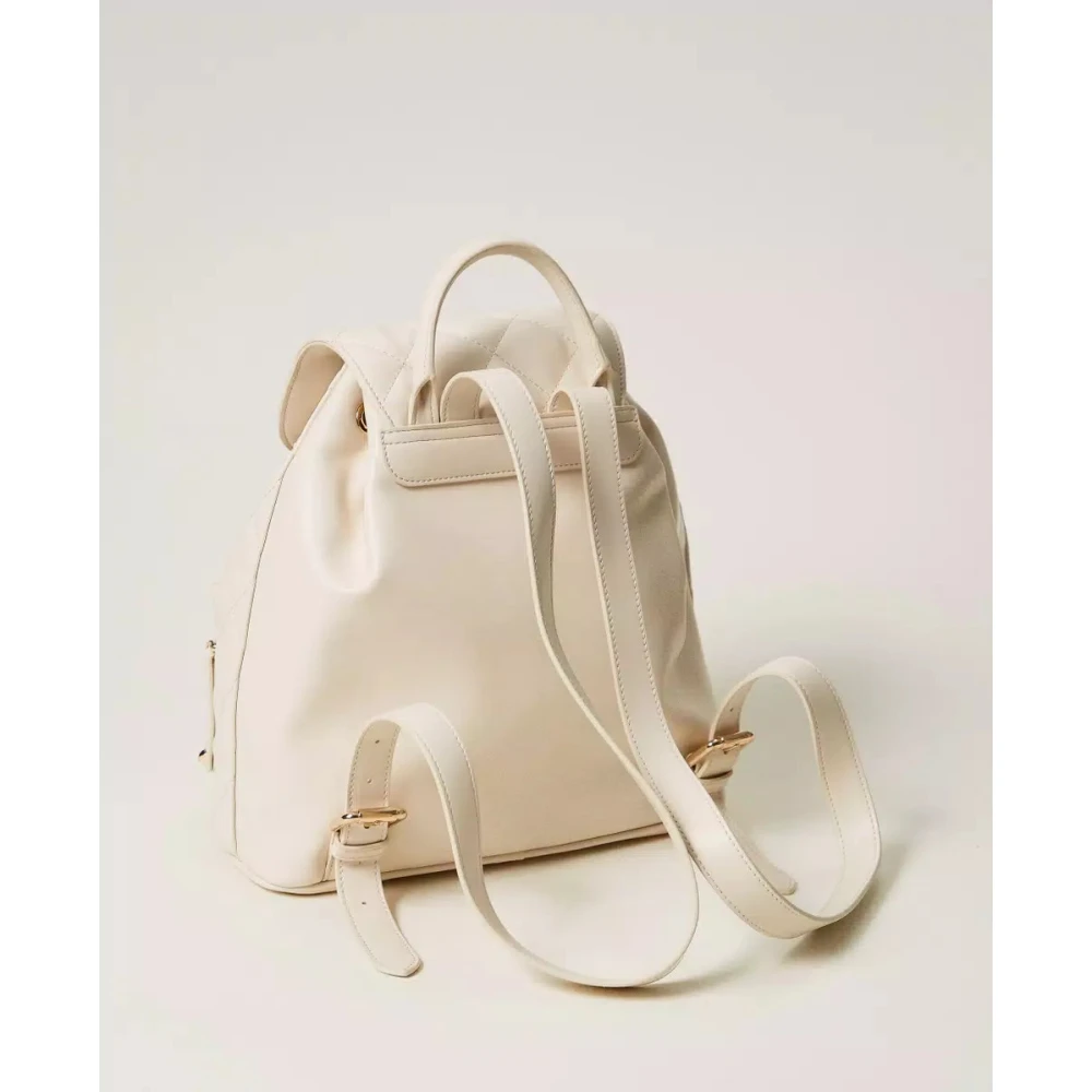 Twinset Gewatteerde Ovale Rugzak Beige Dames