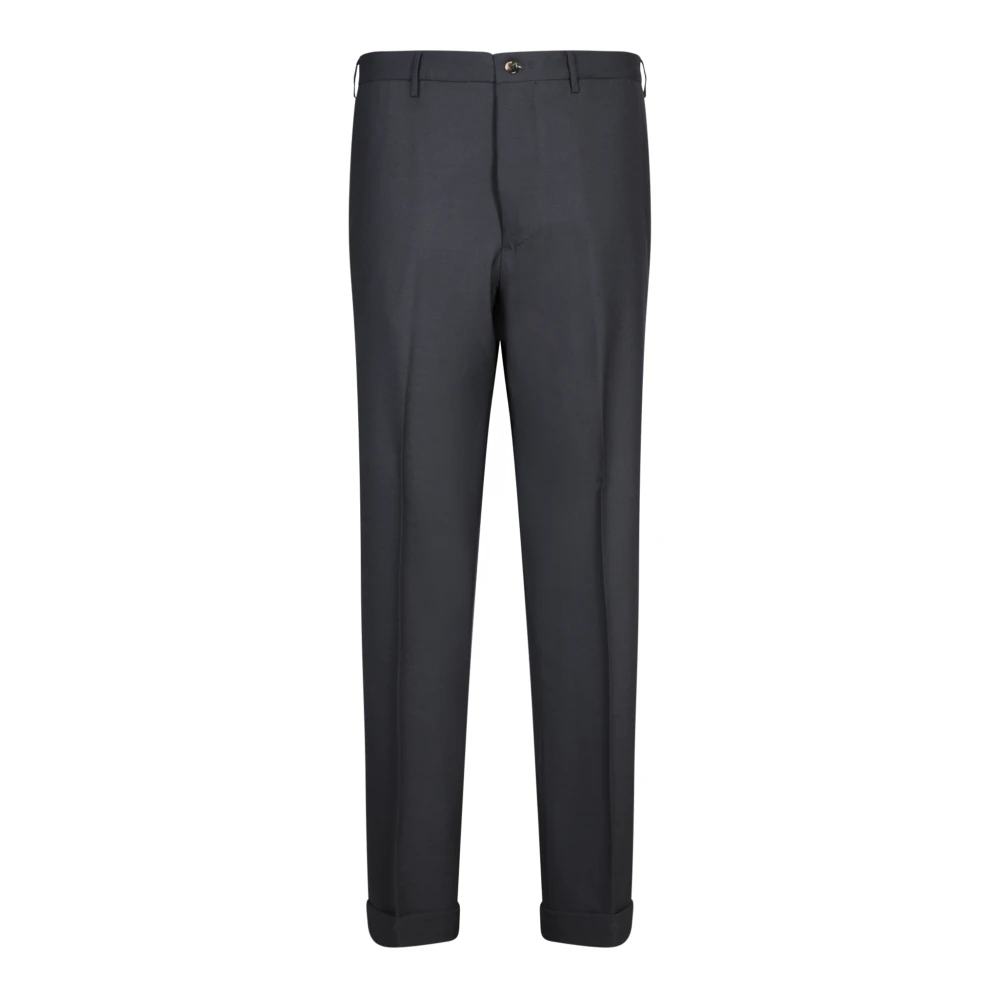 Dell'oglio Blauwe Getailleerde Broek voor Mannen Blue Heren