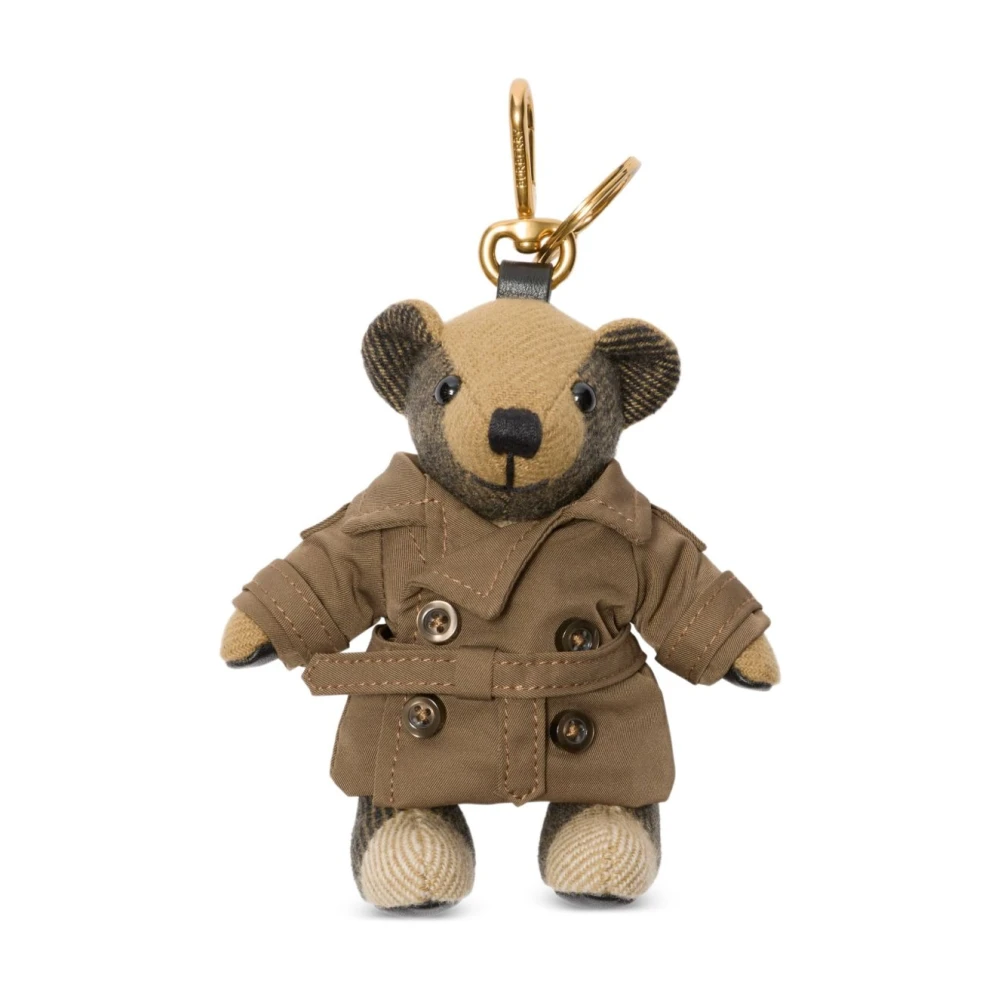 Burberry Women's Green Keychains, One Size, Thomas Bear Charm