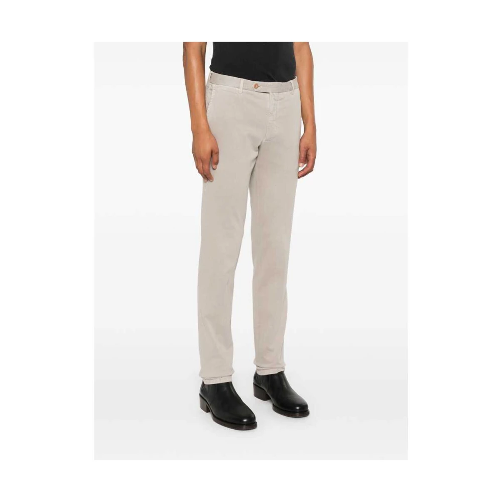 Rota Bruine Katoenen Twill Tapered Leg Broek Brown Heren