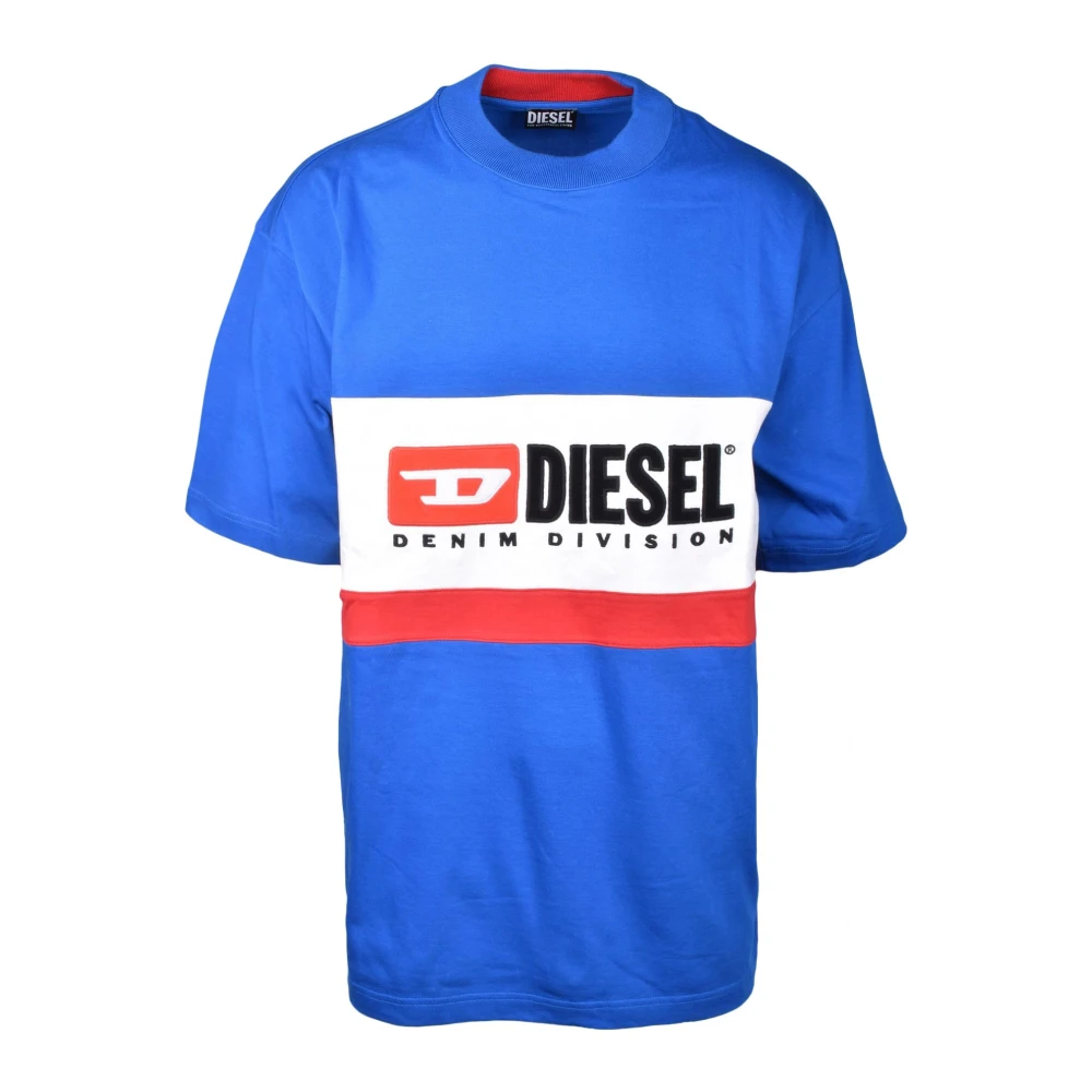 Diesel Katoenen T-shirt Blue Heren