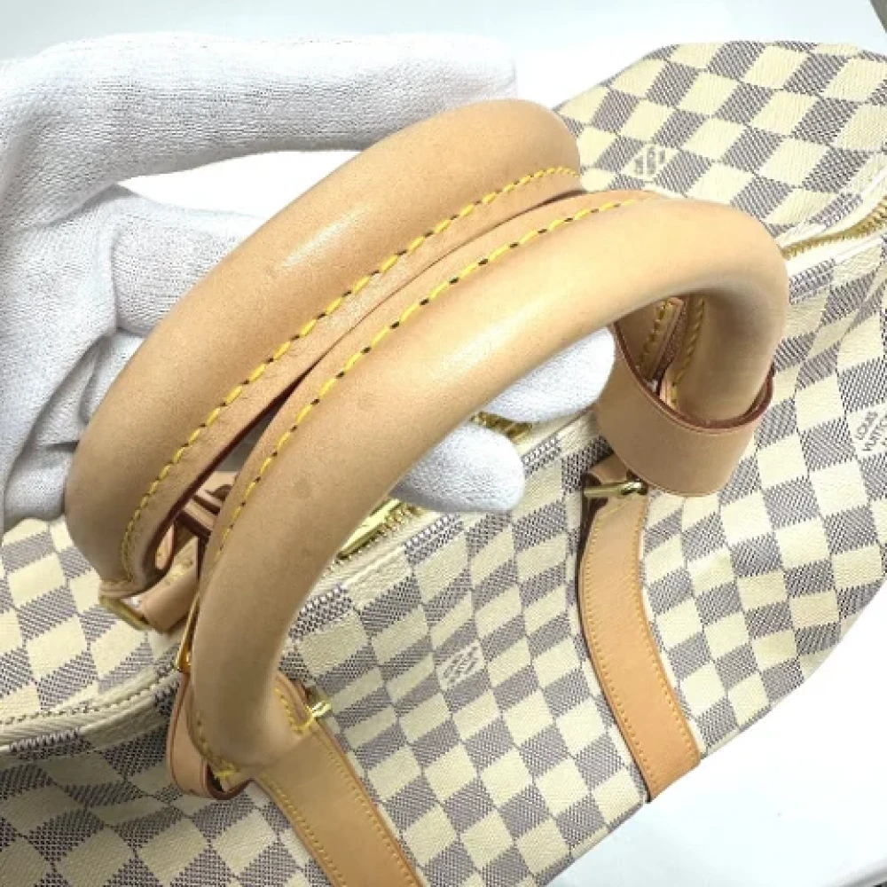 Louis Vuitton Vintage Pre-owned Cotton louis-vuitton-bags White Dames