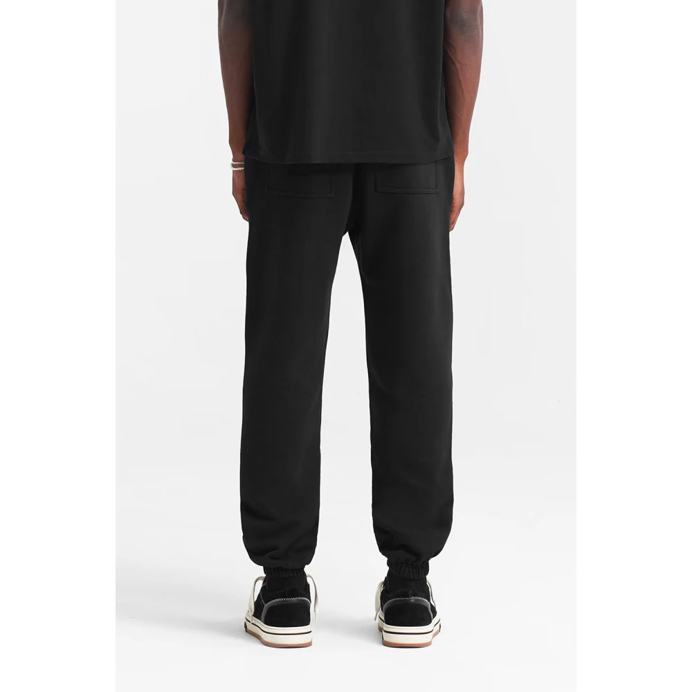 Represent Katoenen joggingbroek met elastische tailleband Black Heren