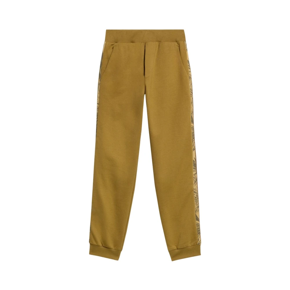 Roberto Cavalli Boys Green Sweatpants, 4 Y, Cotton Trousers