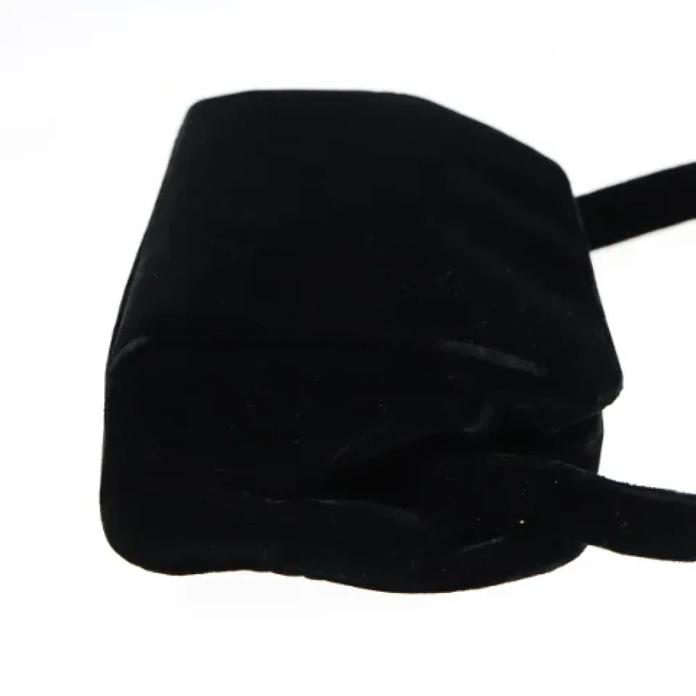 Prada Vintage Pre-owned Velvet prada-bags Black Dames