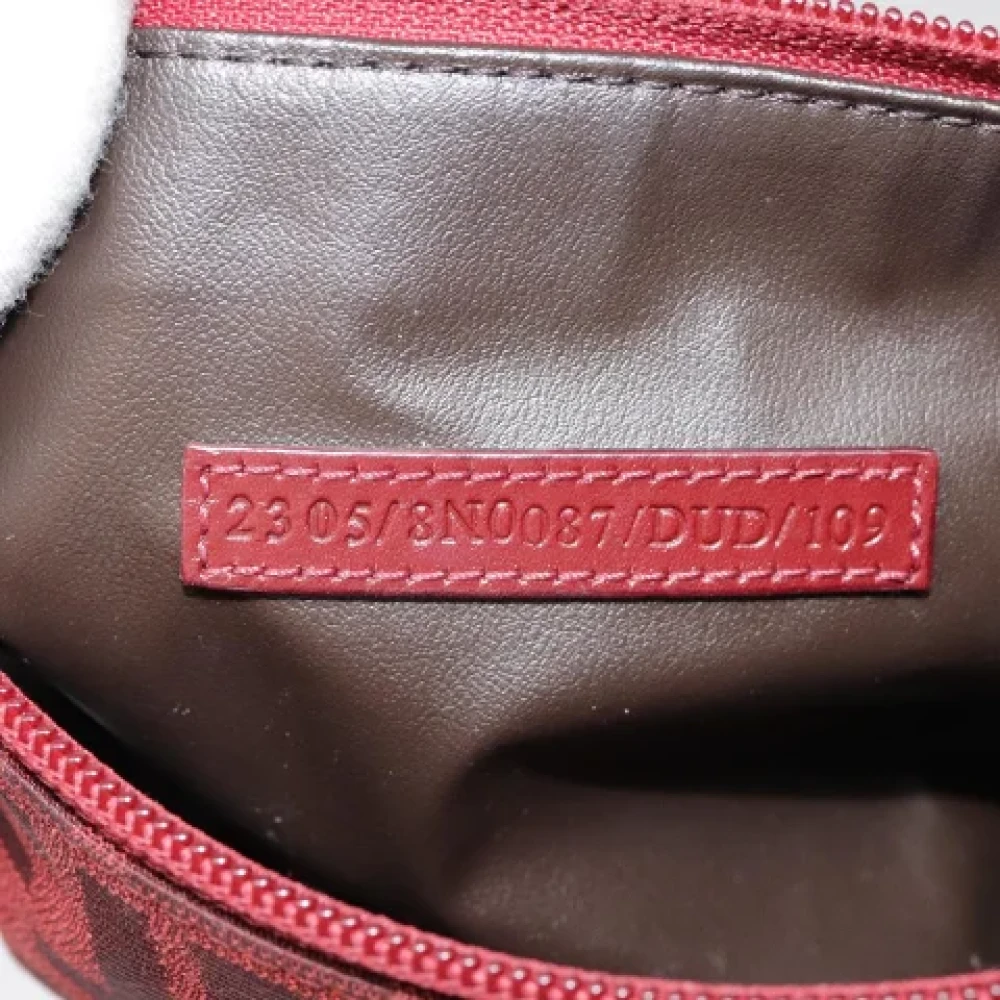 Fendi Vintage Pre-owned Canvas pouches Red Dames