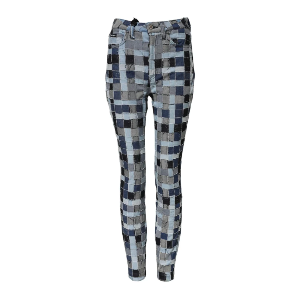 Dolce & Gabbana Women's Patchwork Skinny Denim Jeans With Zipper