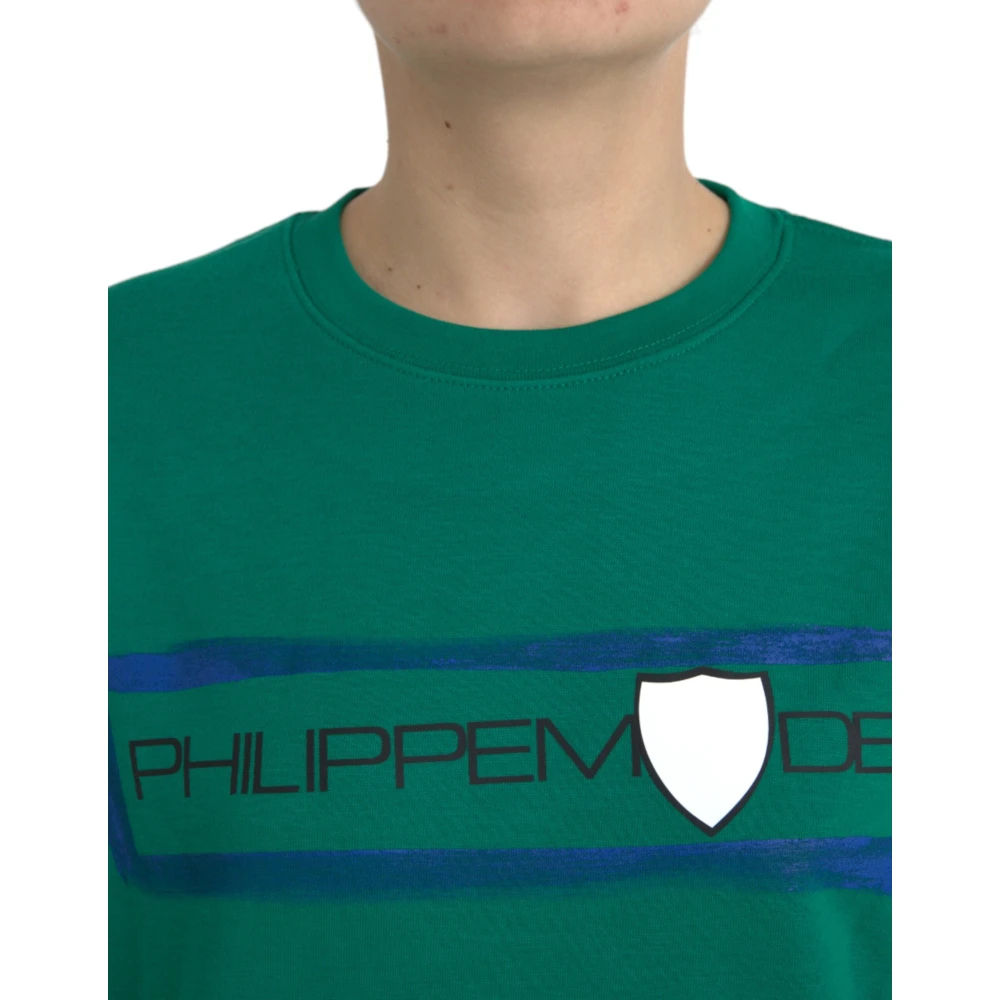 Philippe Model Groene Katoenen Logotrui Green Dames