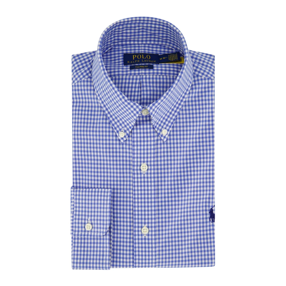 Polo Ralph Lauren Casual Blauw Geruit Overhemd Blue Heren