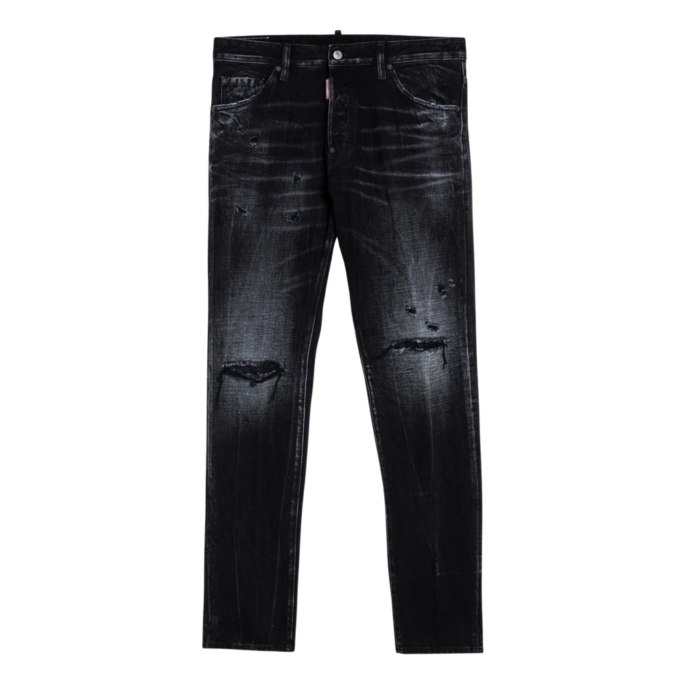 Dsquared2 Regular Fit Denim Jeans Black Heren