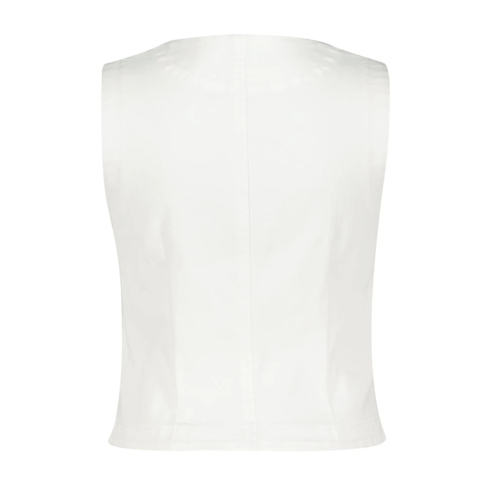 Red Button waistcoat off white Dames