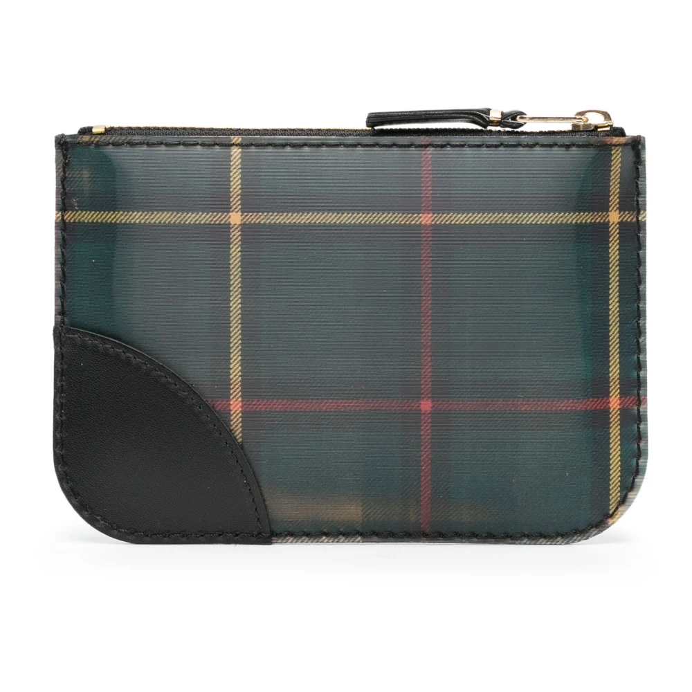 Comme des Garçons Holografische Tartan Portemonnee Green Heren