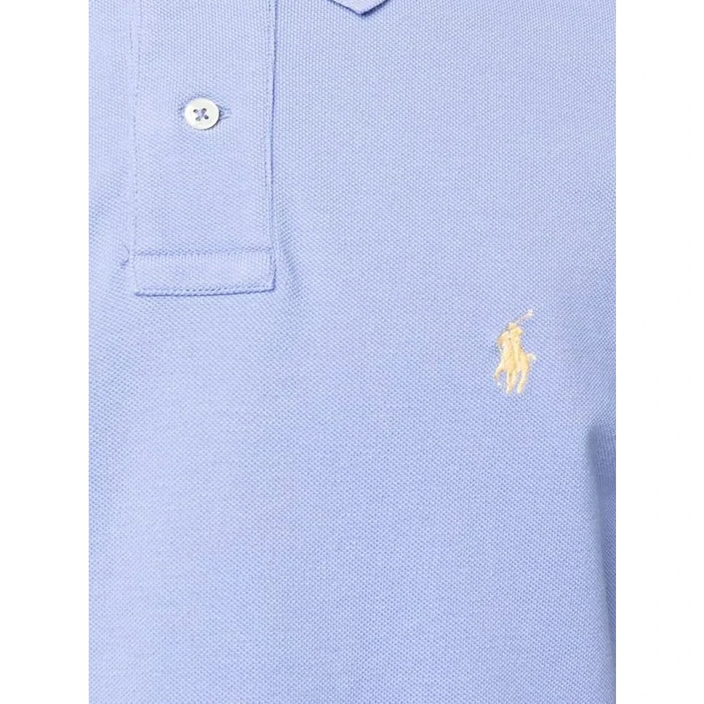 Ralph Lauren Paarse Katoenen Polo Shirt met Geborduurd Logo Purple Heren