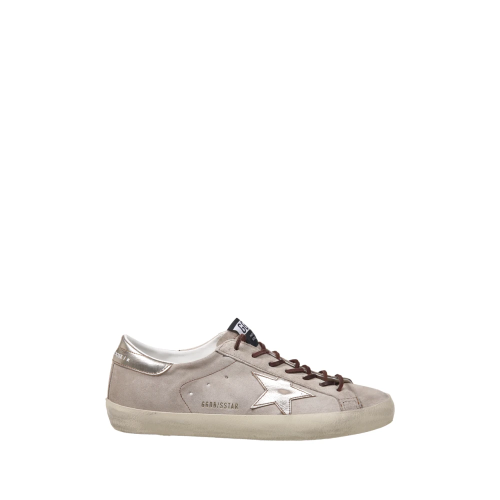 Golden Goose Homme Beige - Baskets Super Star Suede - Chaussures - Taille: 43 Eu