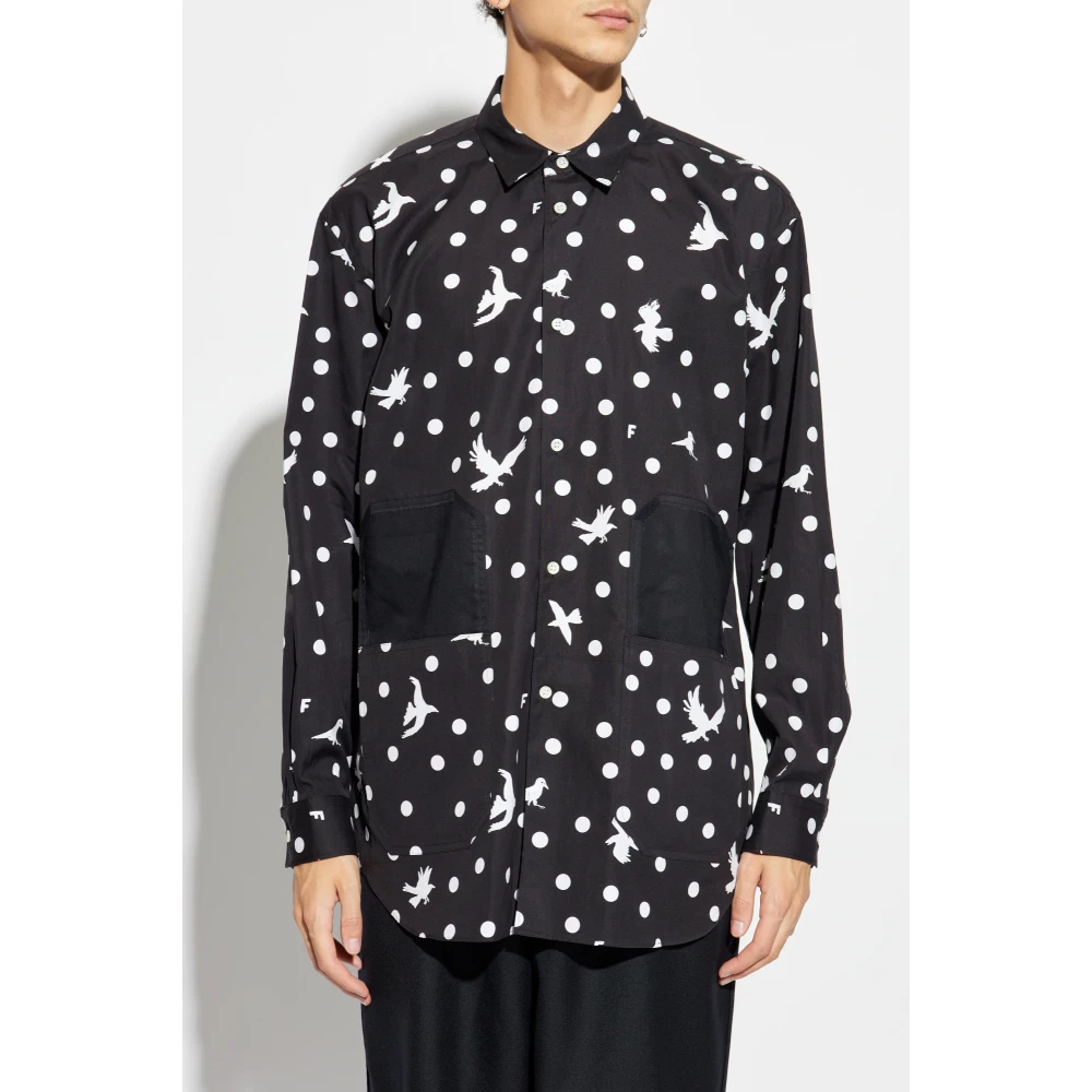 Comme des Garçons Katoenen shirt Black Heren