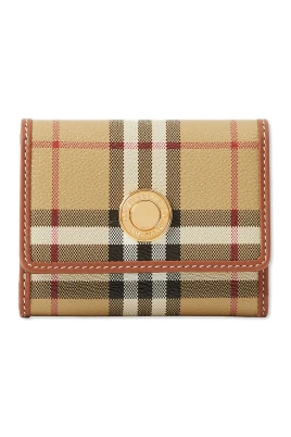 Small Check Folding Wallet