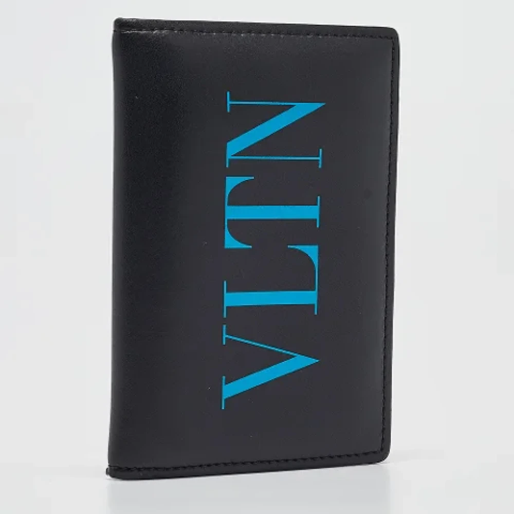 Valentino Vintage Pre-owned Leather wallets Black Heren