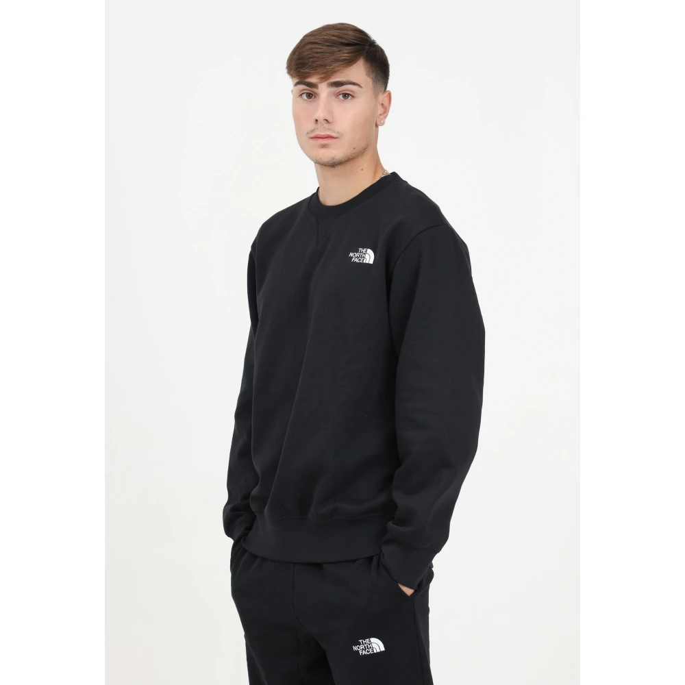 The North Face Essential Zwarte Crewneck Sweater Black Heren