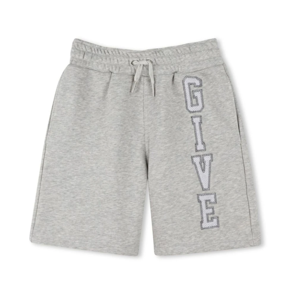 Givenchy Grå Stilrena Bermuda Shorts för Pojkar Gray, Pojke