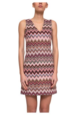 robe-midi-sans-manches-zig-zag