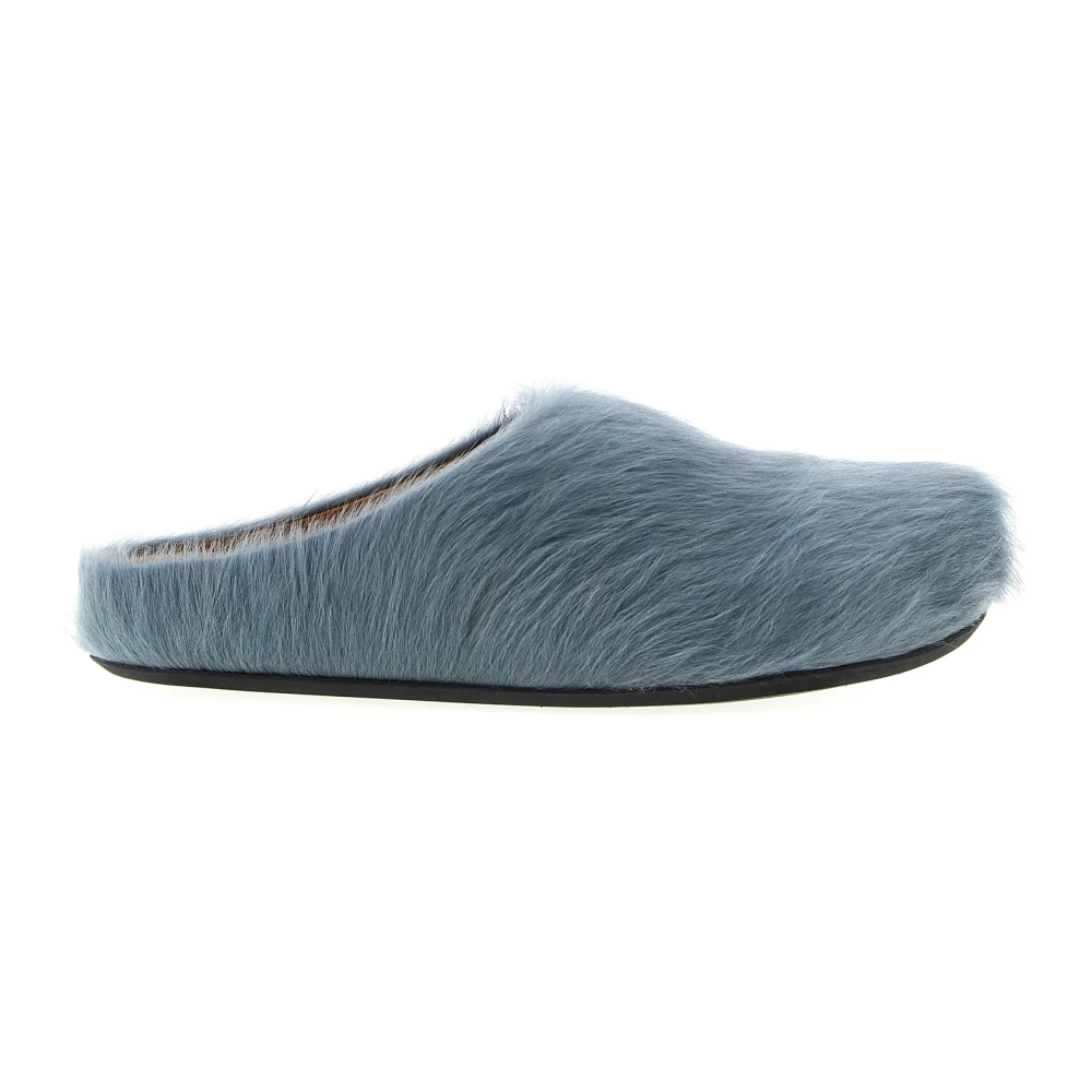 Marni Men's Blue Slippers, 11 Uk, Fussbett Sabot