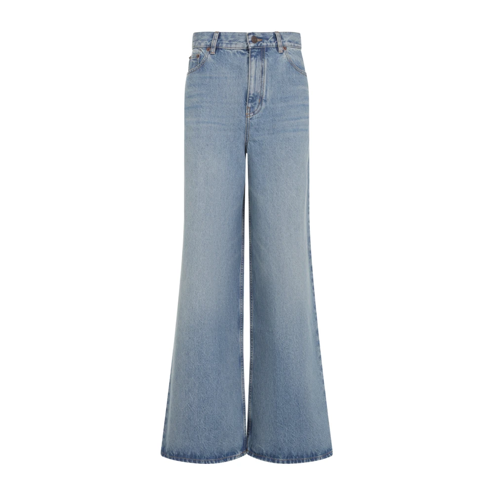 Chloé Women's Blue Flared Jeans,, Cotton Trousers Stylish Comfortable W27