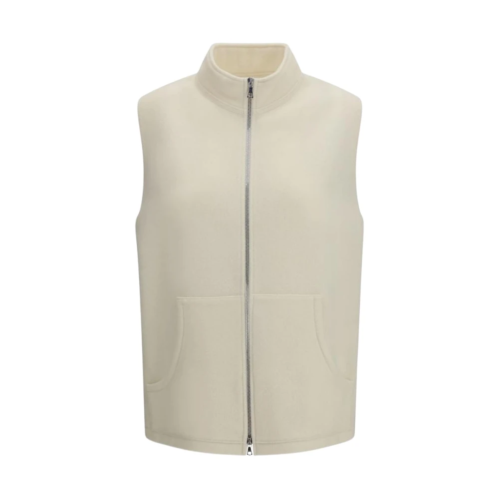 Rier Donna Bianco Sleeveless Zip Vest - Woman Jackets S - Immagine 3