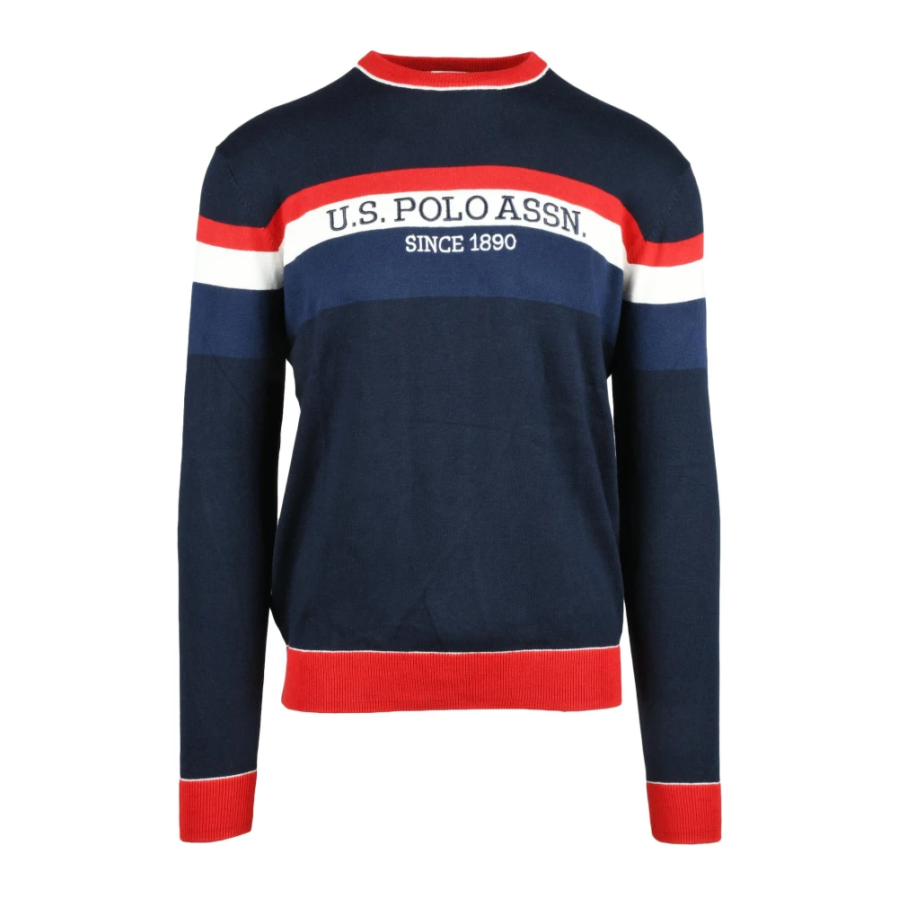 U.s. Polo Assn. Bomull Kashmir Stiligt Stickat Multicolor, Herr