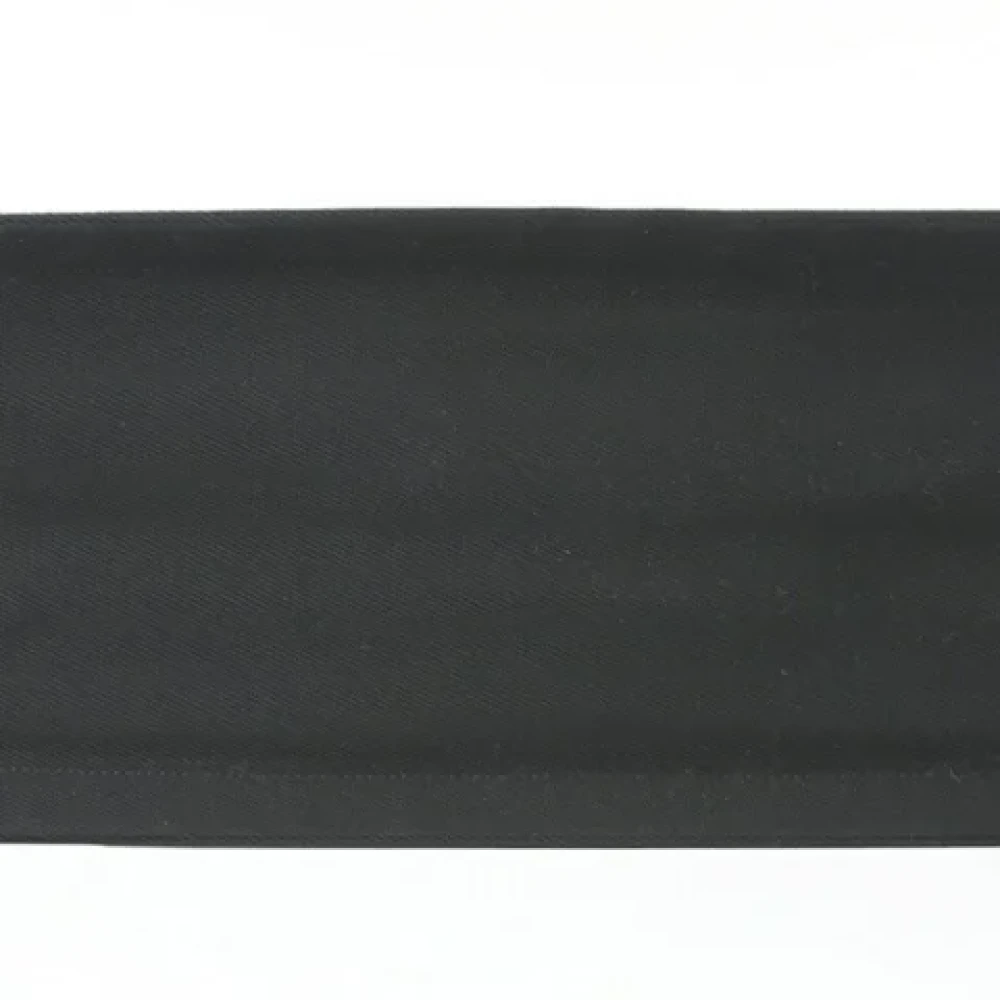 Saint Laurent Vintage Pre-owned Canvas handbags Black Dames