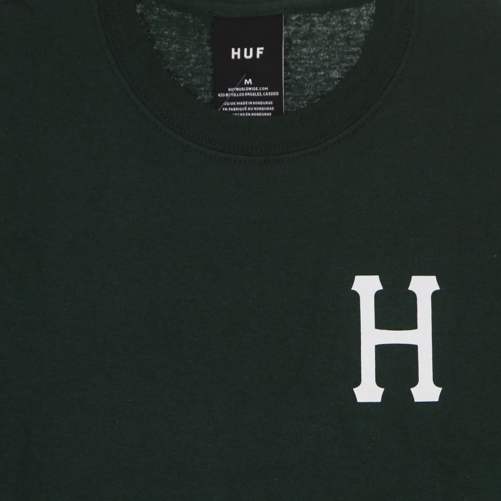 HUF Donkergroene Klassieke Heren T-shirt Green Heren
