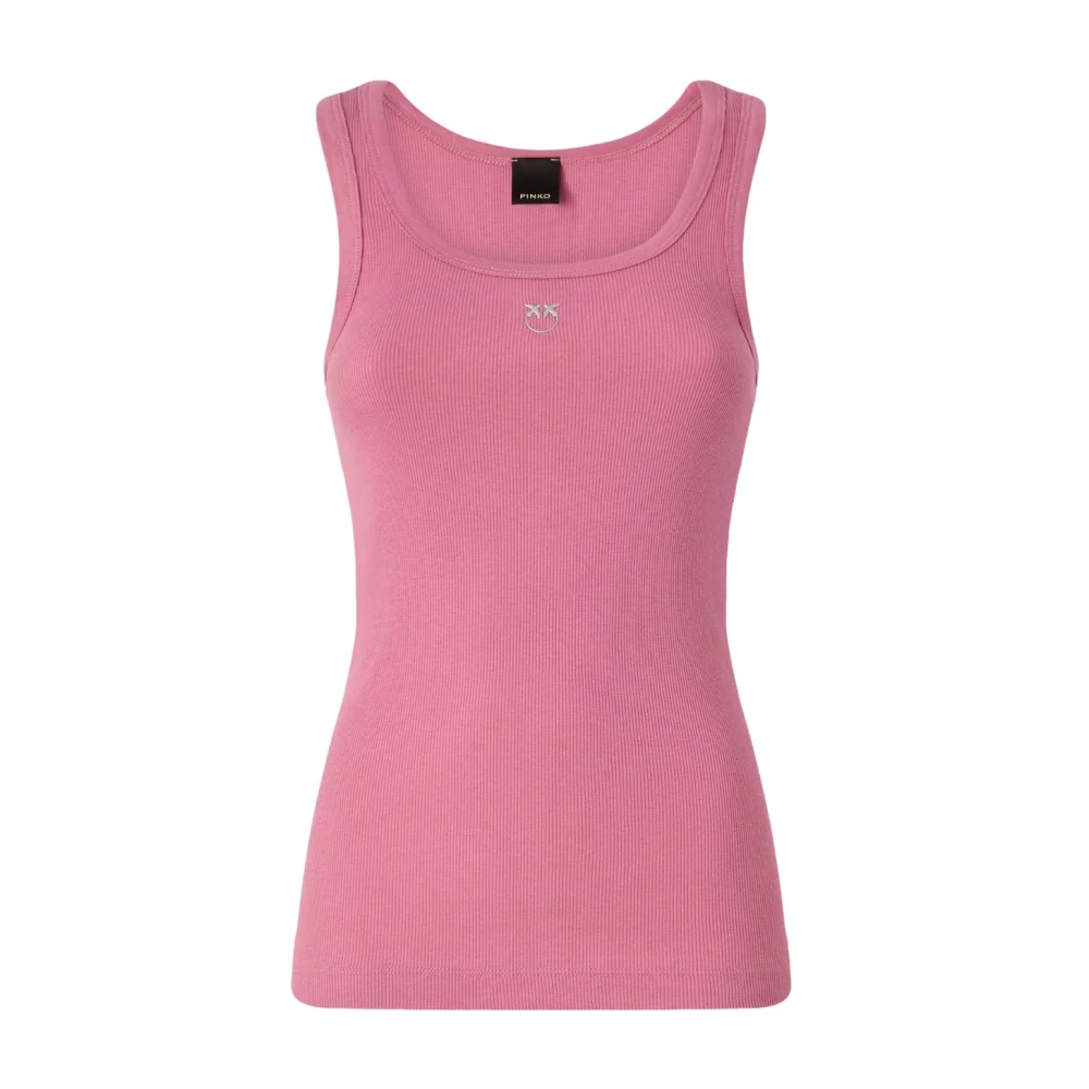 Pinko Women's Pink O, Sleeveless Tops, M, Calcolatore Canotta