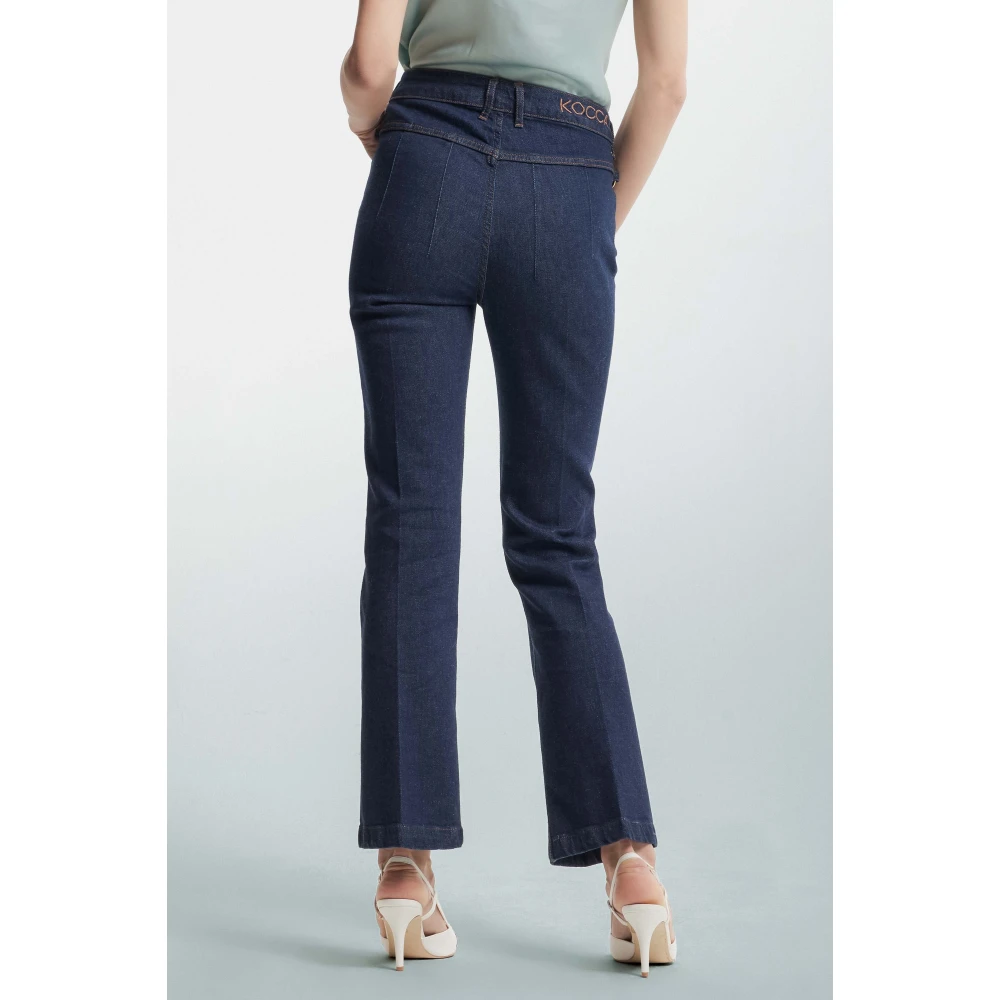 Kocca Metal Hook Waistline Jeans Blue Dames
