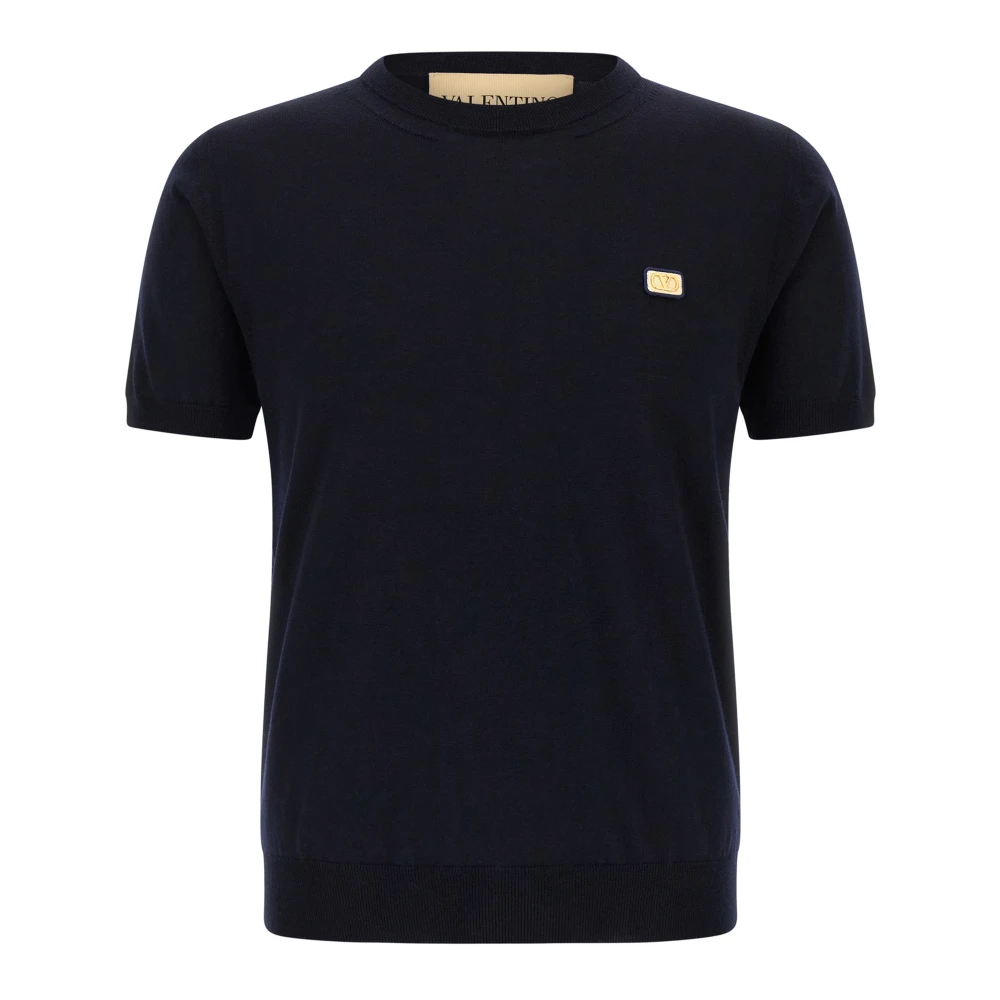Valentino Garavani Men's Blue T-Shirts, 2XL, Vlogo Signature Jumper