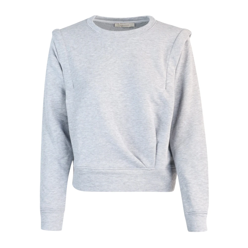 March23 Trui met ronde hals Gray Dames