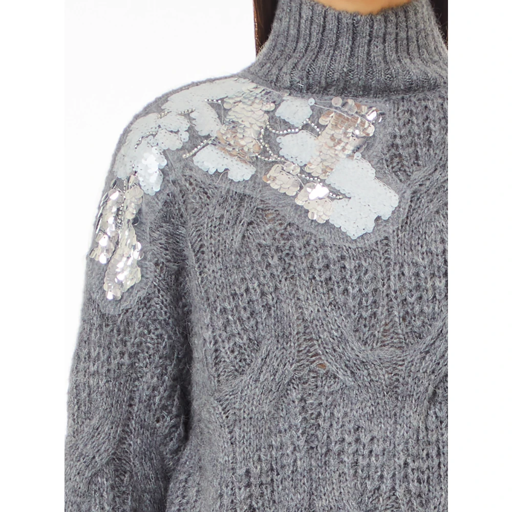 Liu Jo Grijze Elegante Trui voor Vrouwen Gray Dames