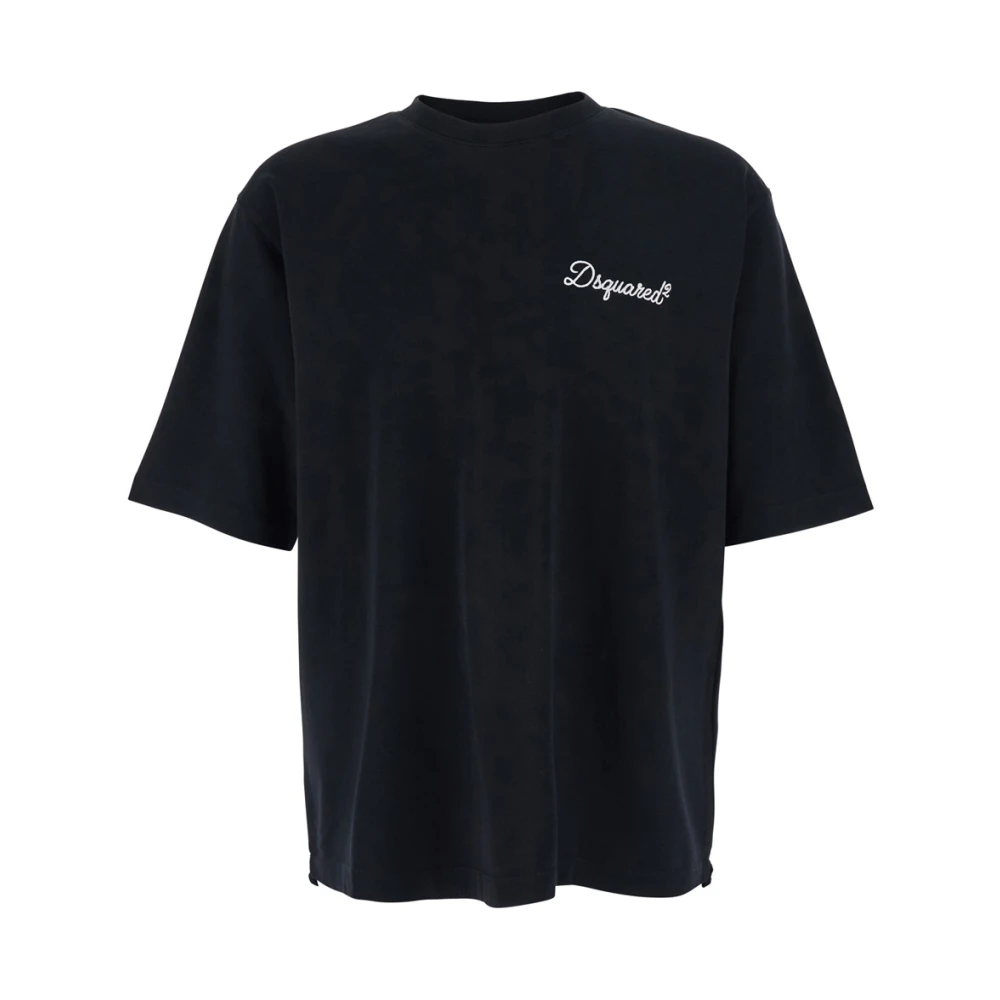 Dsquared2 Men's Black Crewneck T-Shirt - T-Shirts - S - Tops